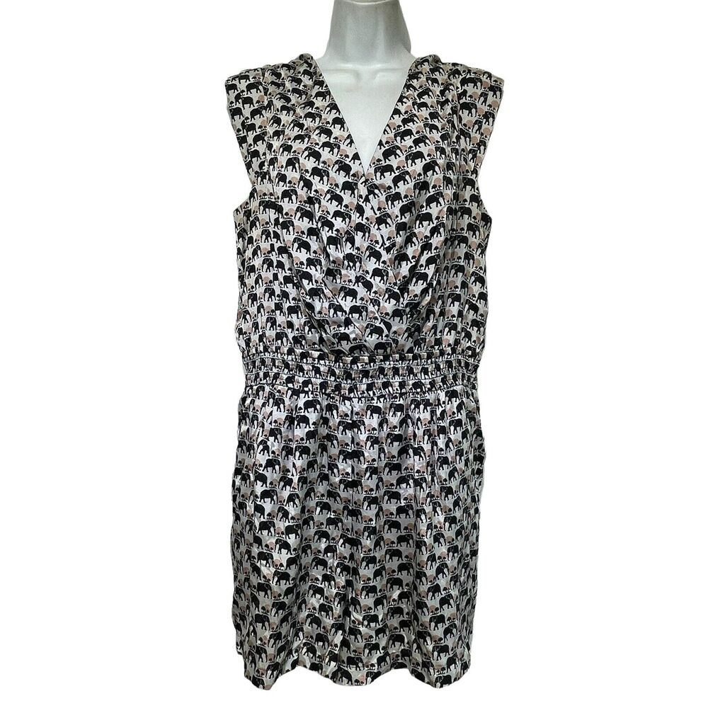 BCBG Generation Pink Black Elephant Romper Size L
